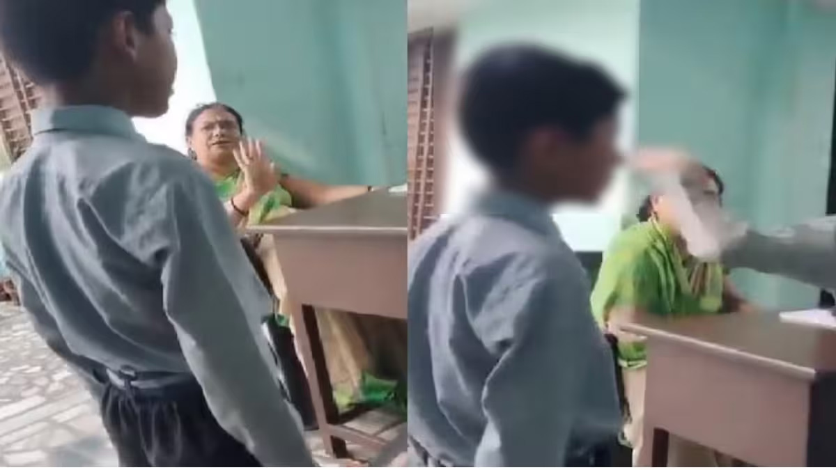 शिक्षिका ने कक्षा में छात्र को सहपाठियों से चांटे लगवाए