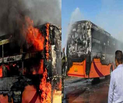 हैदराबाद-बेंगलुरु हाईवे पर भीषण हादसा, 20 लोग जिंदा जलने की पुष्टि; बढ़ सकता है आंकड़ा