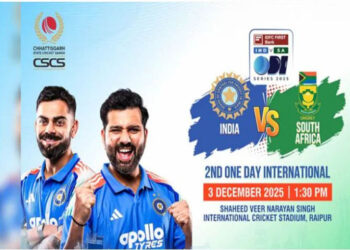 इंडिया-दक्षिण अफ्रीका दूसरा वनडे: आज शाम रायपुर पहुंचेंगी दोनो टीमें, कल होगा अभ्यास सत्र