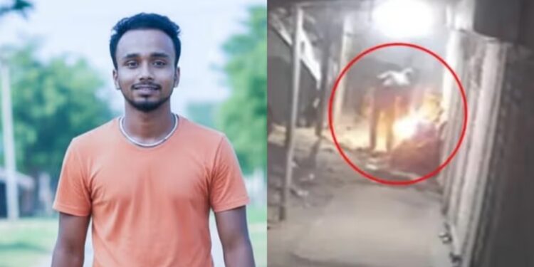 Bangladesh Hindu youth Burned Alive in Garage