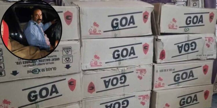 Ambikapur Liquor Smuggling in Innova Car