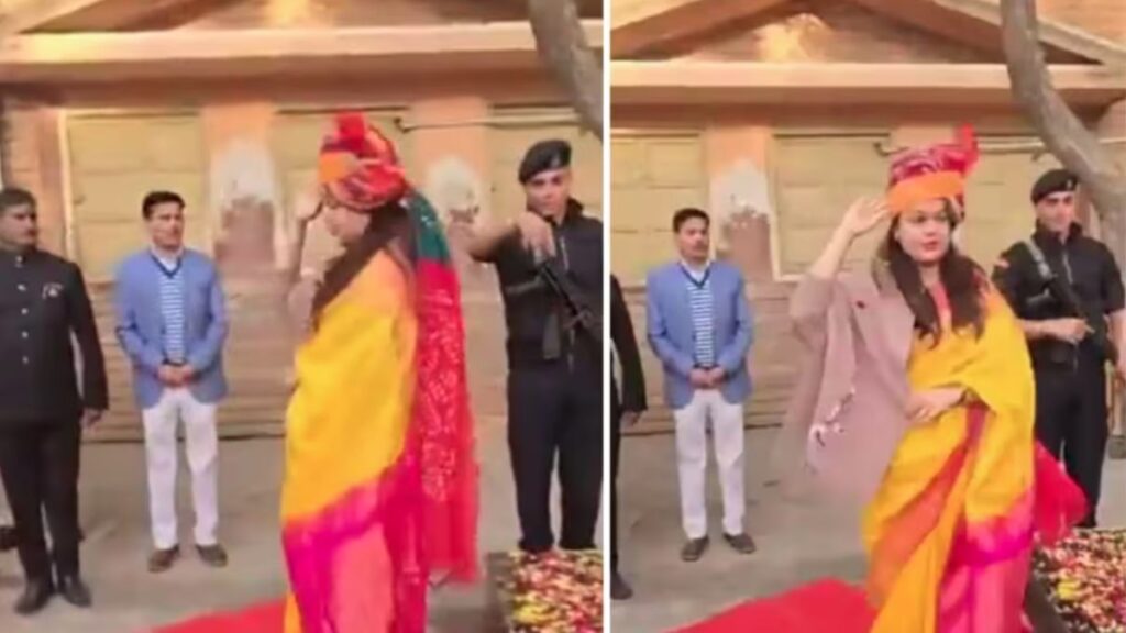 Tina Dabi Republic Day Flag Hoisting Video