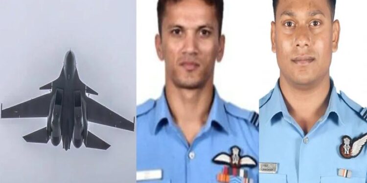 फाइटर जेट सुखोई हुआ क्रैश, वायुसेना के 2 पायलट शहीद
