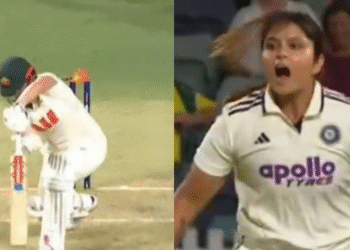 VIDEO: डेब्यू टेस्ट में Sayali Satghare का कमाल, डाल दी ऐसी मैजिक बॉल कि Georgia Voll भी रह गईं हक्का-बक्का