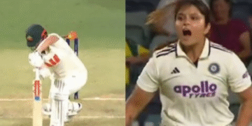 VIDEO: डेब्यू टेस्ट में Sayali Satghare का कमाल, डाल दी ऐसी मैजिक बॉल कि Georgia Voll भी रह गईं हक्का-बक्का