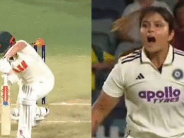 VIDEO: डेब्यू टेस्ट में Sayali Satghare का कमाल, डाल दी ऐसी मैजिक बॉल कि Georgia Voll भी रह गईं हक्का-बक्का