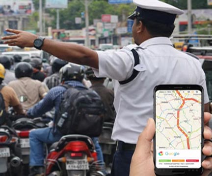 गूगल मैप से अब ट्रैफिक पर नजर, एक कॉल में मिलेगी जाम से राहत; रायपुर में नई व्यवस्था लागू