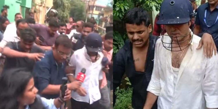 अभिषेक बनर्जी पर हमला! TMC सांसद पर भीड़ का हमला, हेलमेट पहनाकर पुलिस ने बचाया…