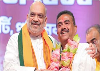 Suvendu Adhikari Oath : सुवेंदु अधिकारी के शपथ ग्रहण से पहले भर गया पांडाल, स्मृति ईरानी और कॉनराड संगमा पहुंचे