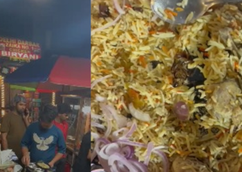 बिरयानी में ढूंढ रहे थे ‘पीस’, थाली के बीच से निकला कुछ ऐसा… देखते ही मच गया बवाल!