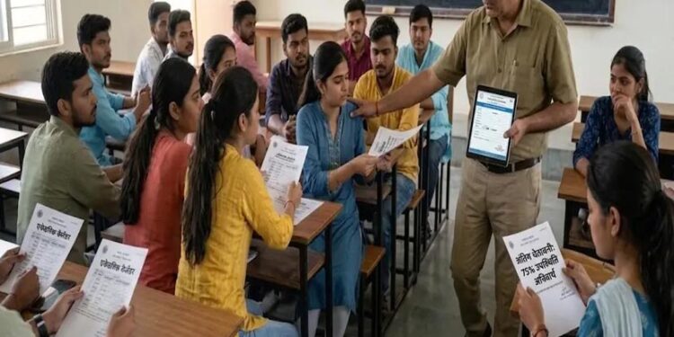 छत्तीसगढ़ के कॉलेजों में 2026-27 से बदलेंगे नियम, 75% अटेंडेंस जरूरी; बंक करने वाले छात्रों पर होगी सख्ती