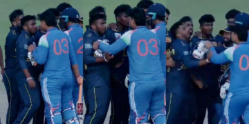 Super Over के बाद श्रीलंकाई खिलाड़ियों से भिड़े वैभव सूर्यवंशी, हो गई धक्का-मुक्की, बीच-बचाव करने उतरे सभी खिलाड़ी