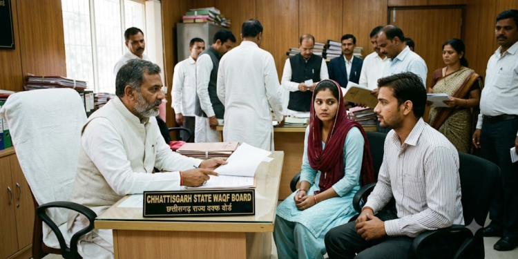छत्तीसगढ़ वक्फ बोर्ड का बड़ा फैसला: गैर-मुस्लिम से निकाह के लिए वक्फ बोर्ड से लेनी होगी पूर्व अनुमति