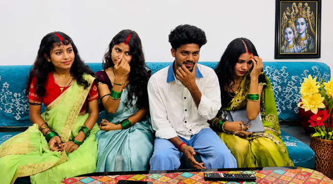 रीलबाज तीन बहनों ने एक ही लड़के से शादी की: बोलीं- अलग हुए तो मर जाएंगे; एक बीटेक कर रही, 2 इंटर पास