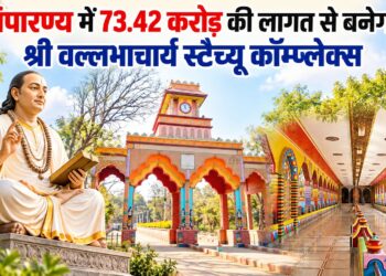 चंपारण्य में 73.42 करोड़ रुपये से बनेगा श्री वल्लभाचार्य स्टैच्यू कॉम्प्लेक्स, केंद्र से मिली मंजूरी