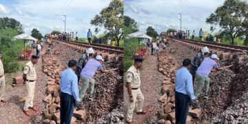 भारी बारिश से रेलवे ट्रैक को नुकसान, 5 ट्रेनों पर पड़ा असर