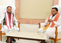 मुख्यमंत्री विष्णु देव साय ने ओडिशा के मुख्यमंत्री मोहन चरण माझी से की सौजन्य भेंट