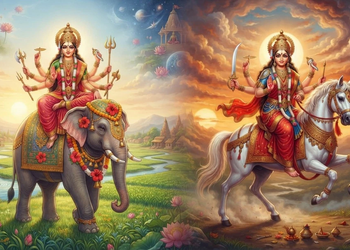 नवरात्र में मां दुर्गा किस वाहन पर सवार होकर आएंगी